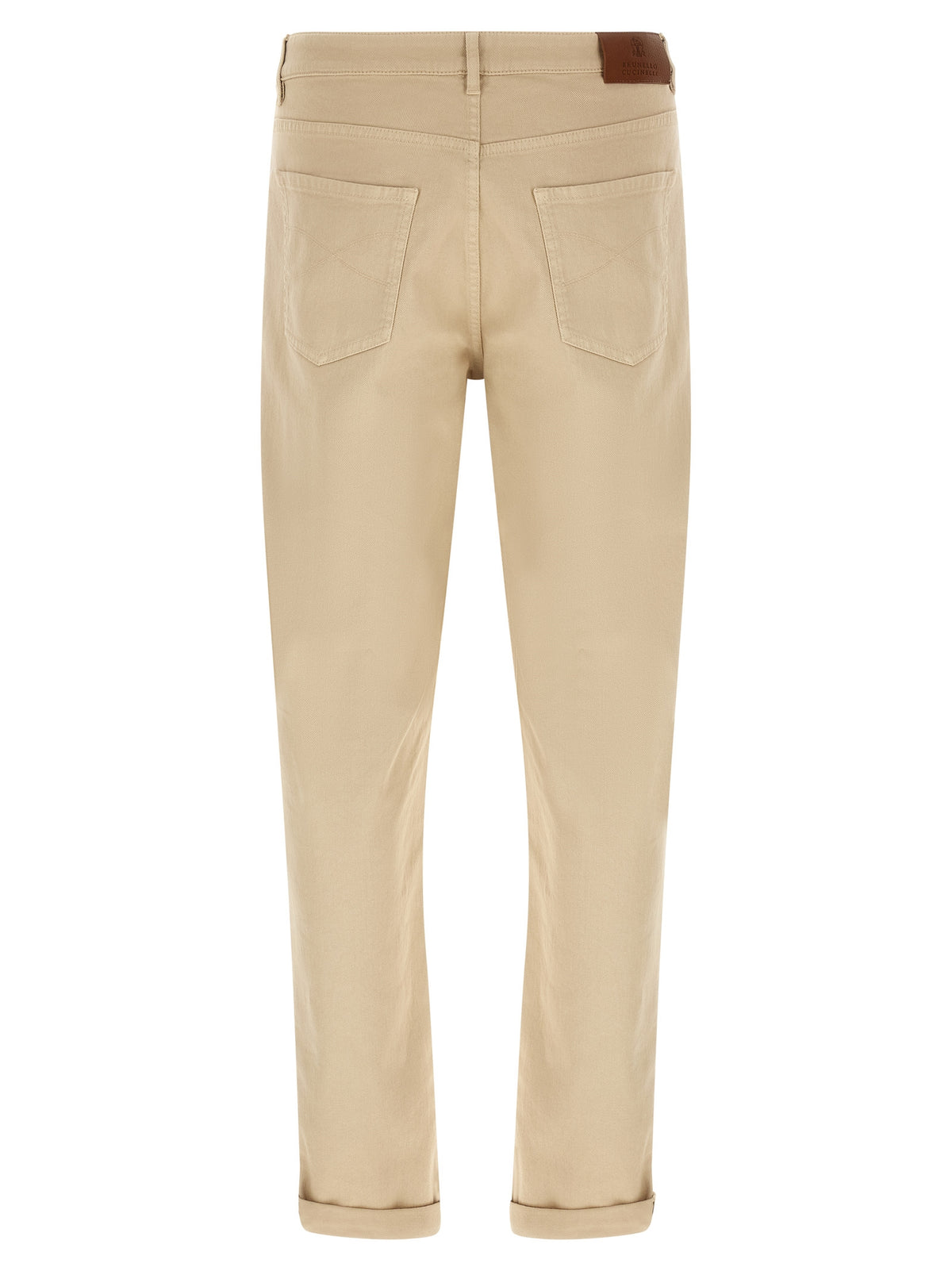 Brunello Cucinelli Beige Cotton Tapered Jeans - IT52 | XL