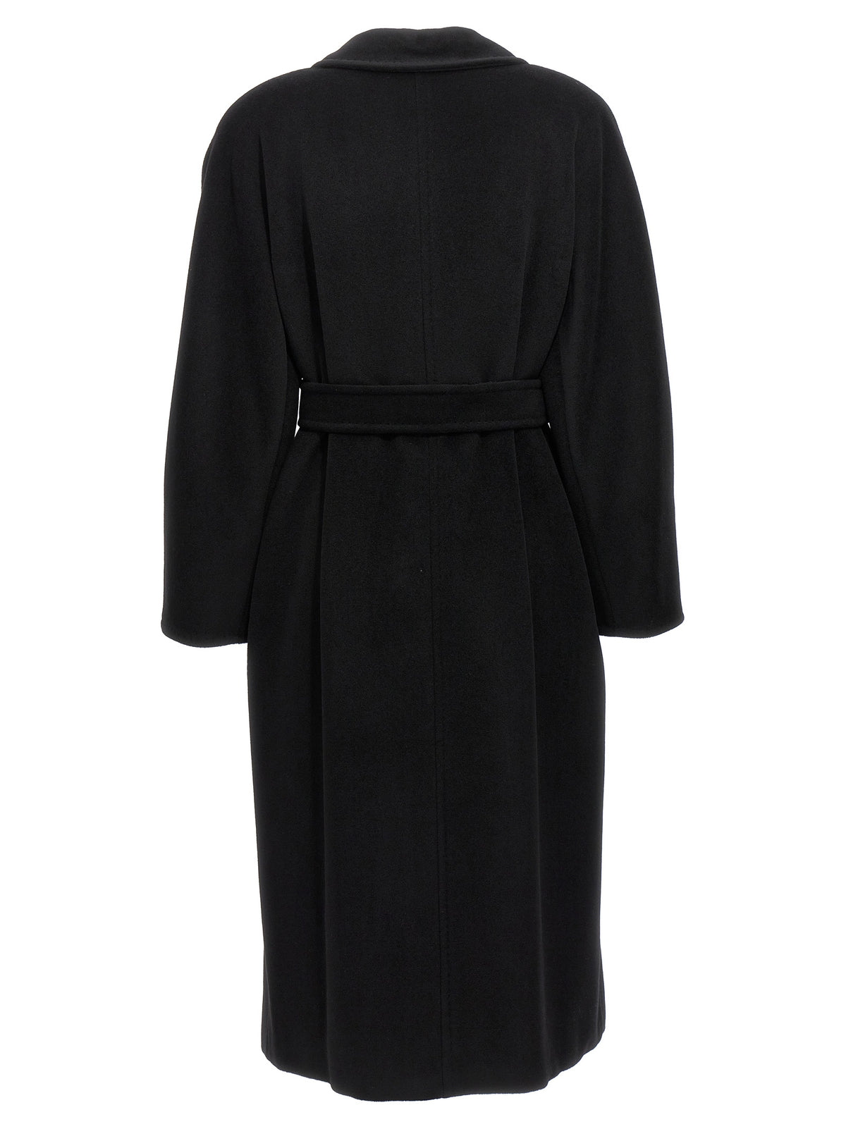 Max Mara Madame – 101801 Icon Black Virgin Wool Coat
