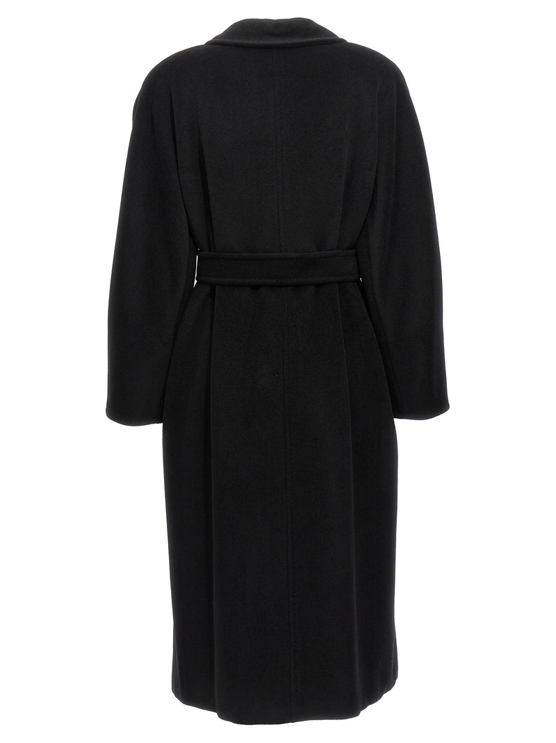 Max Mara Madame – 101801 Icon Coat en Laine Vierge Noire