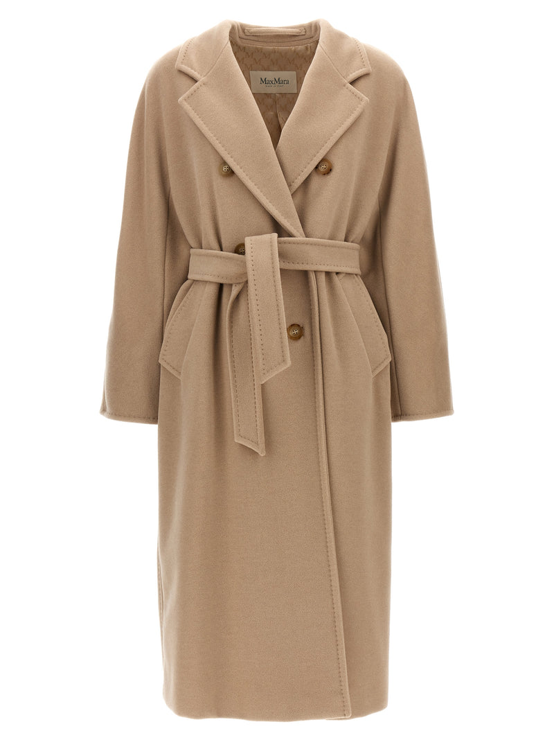 Manteau Max Mara en laine vierge beige