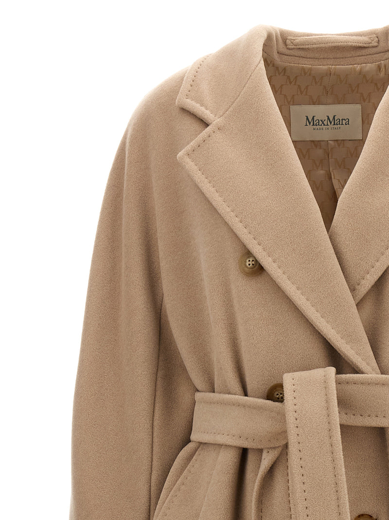 Manteau Max Mara en laine vierge beige