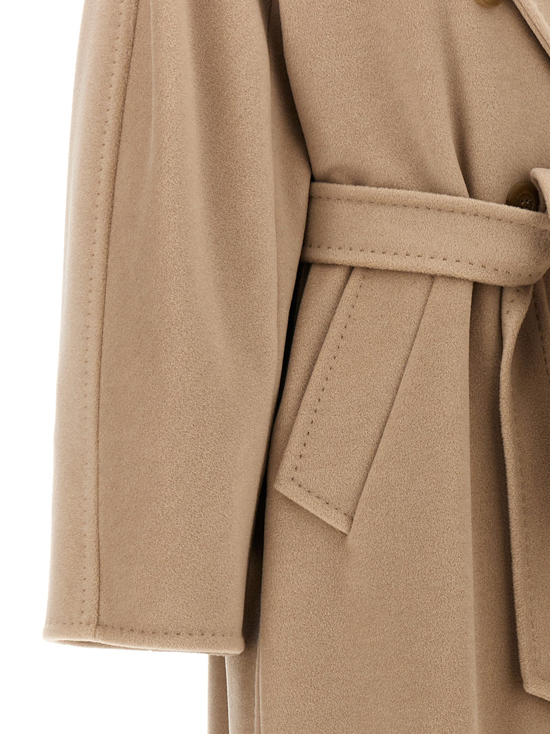 Manteau Max Mara en laine vierge beige