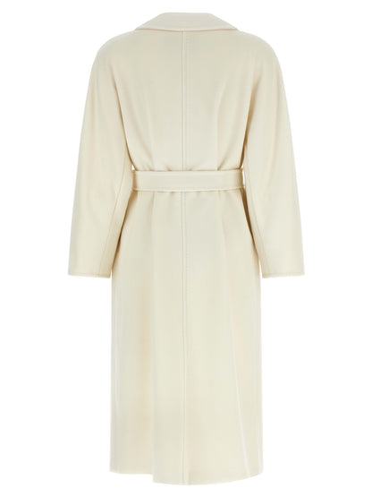 Max Mara White Virgin Wool Coat