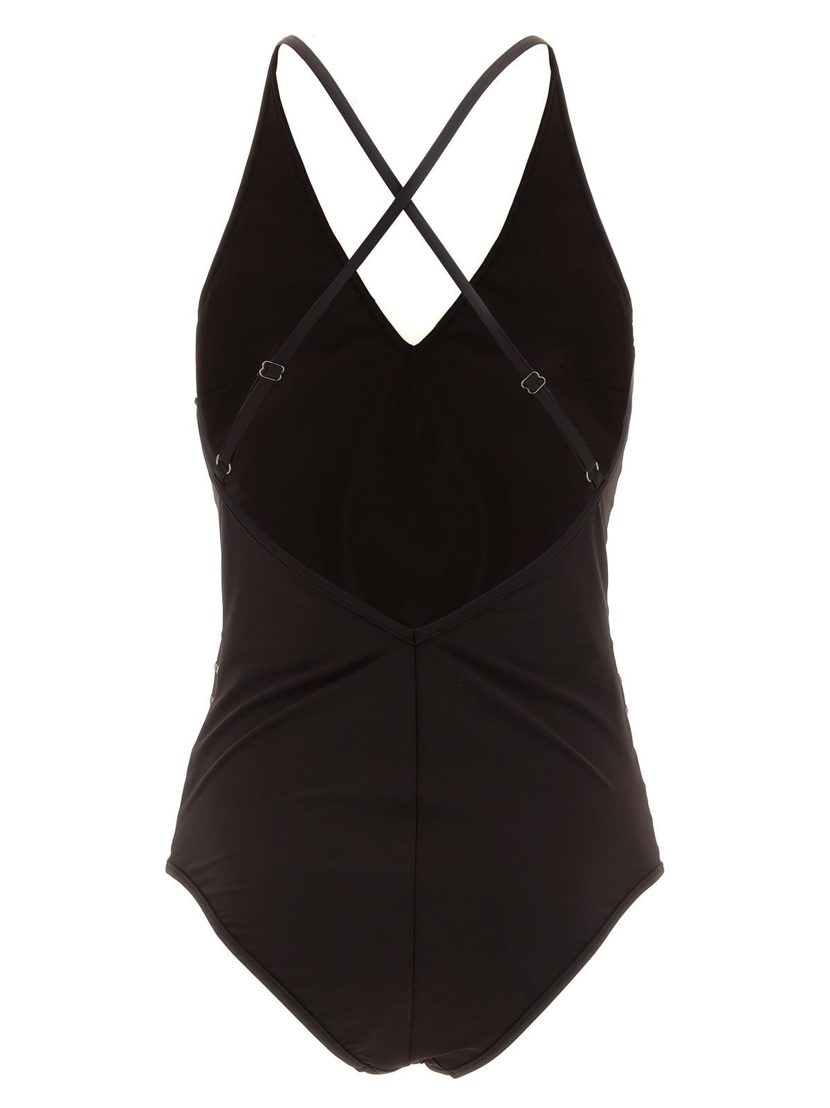 Brunello Cucinelli Brown Polyamide One-Piece Swimsuit