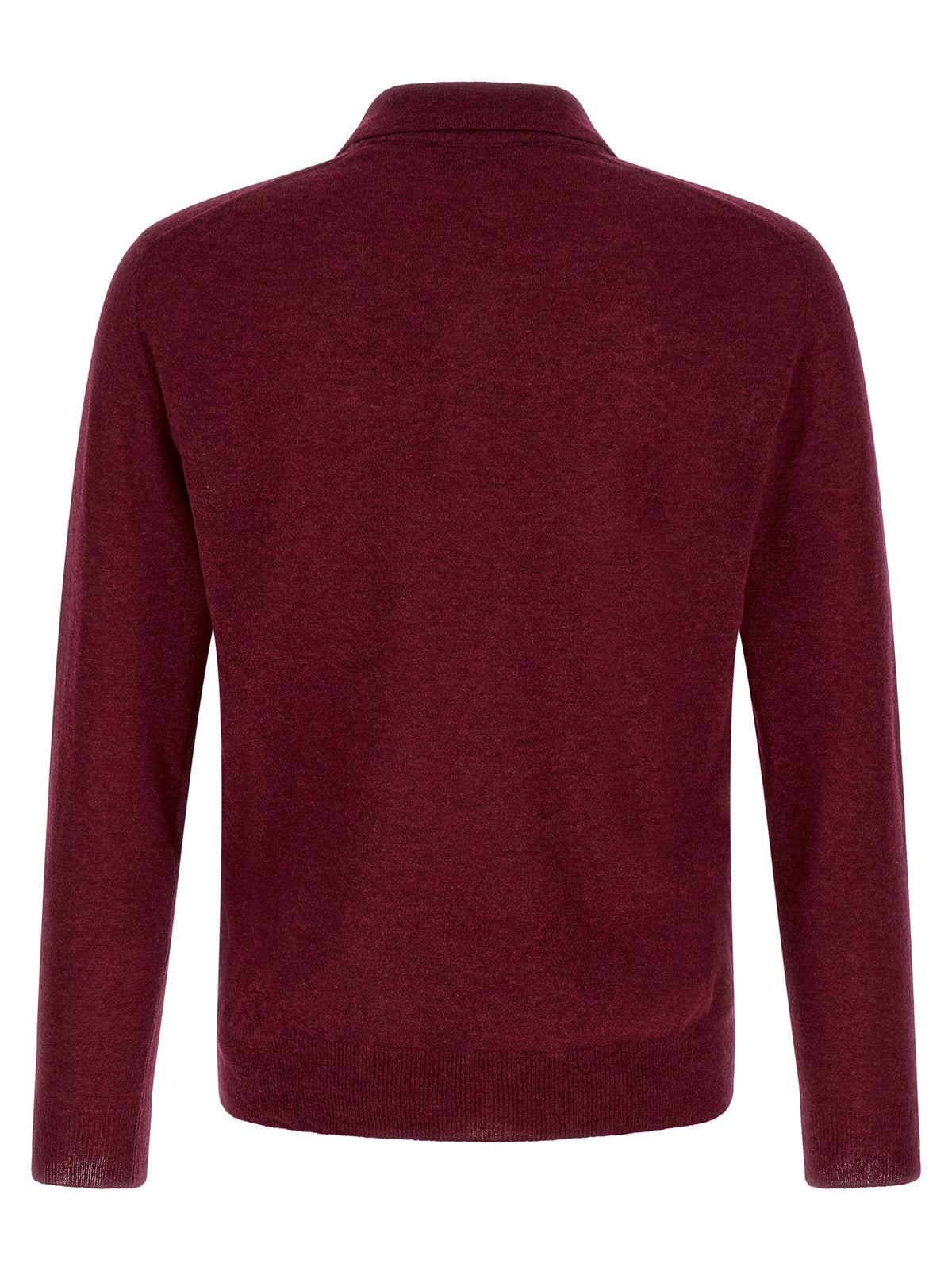 Polo ZANONE en cachemire Bordeaux