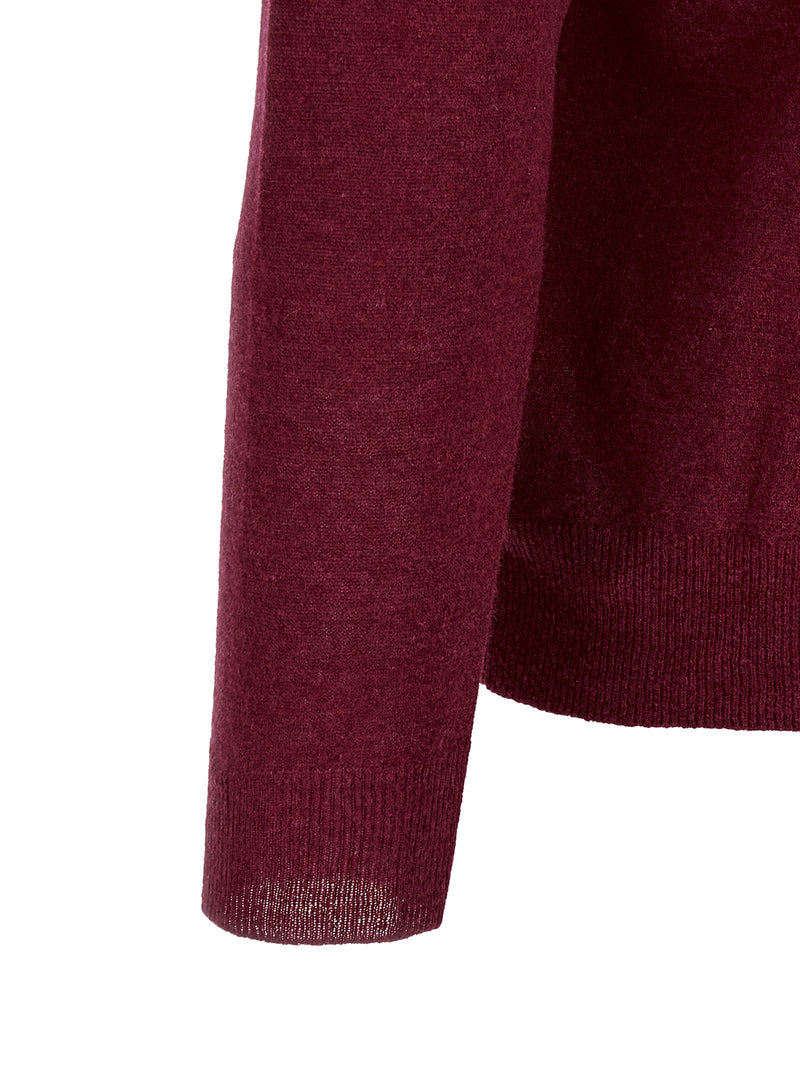 Polo ZANONE en cachemire Bordeaux