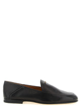 Mocassins à enfiler en cuir d'agneau noir Tod's