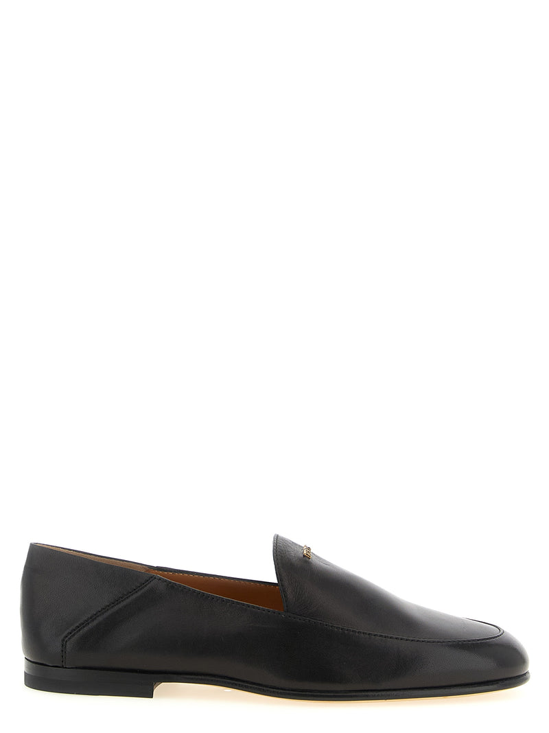 Mocassins à enfiler en cuir d'agneau noir Tod's