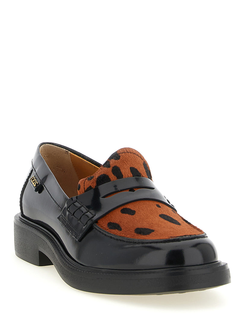 Mocassins Tod's en cuir de veau noir