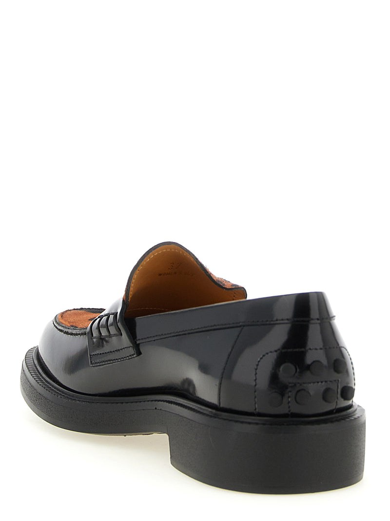 Mocassins Tod's en cuir de veau noir