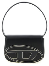 Diesel 1DR Black Cowhide Shoulder Bag