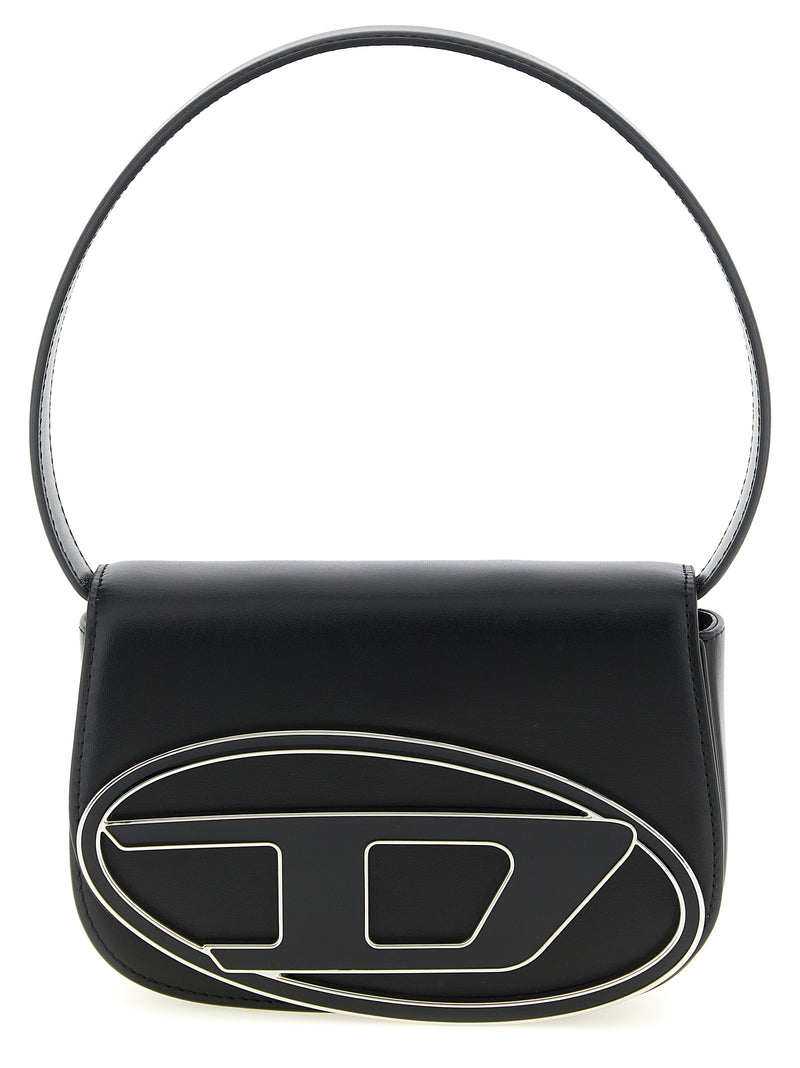 Diesel 1DR Black Cowhide Shoulder Bag