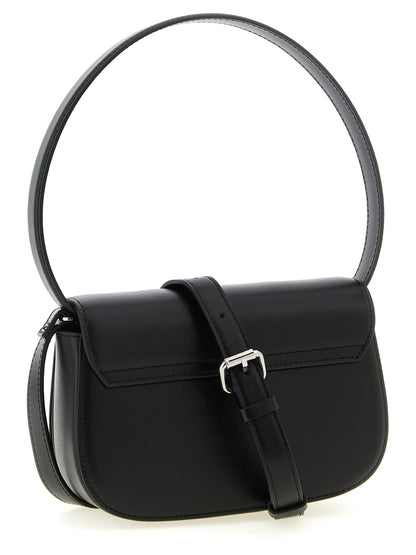 Diesel Black Cowhide Shoulder Bag