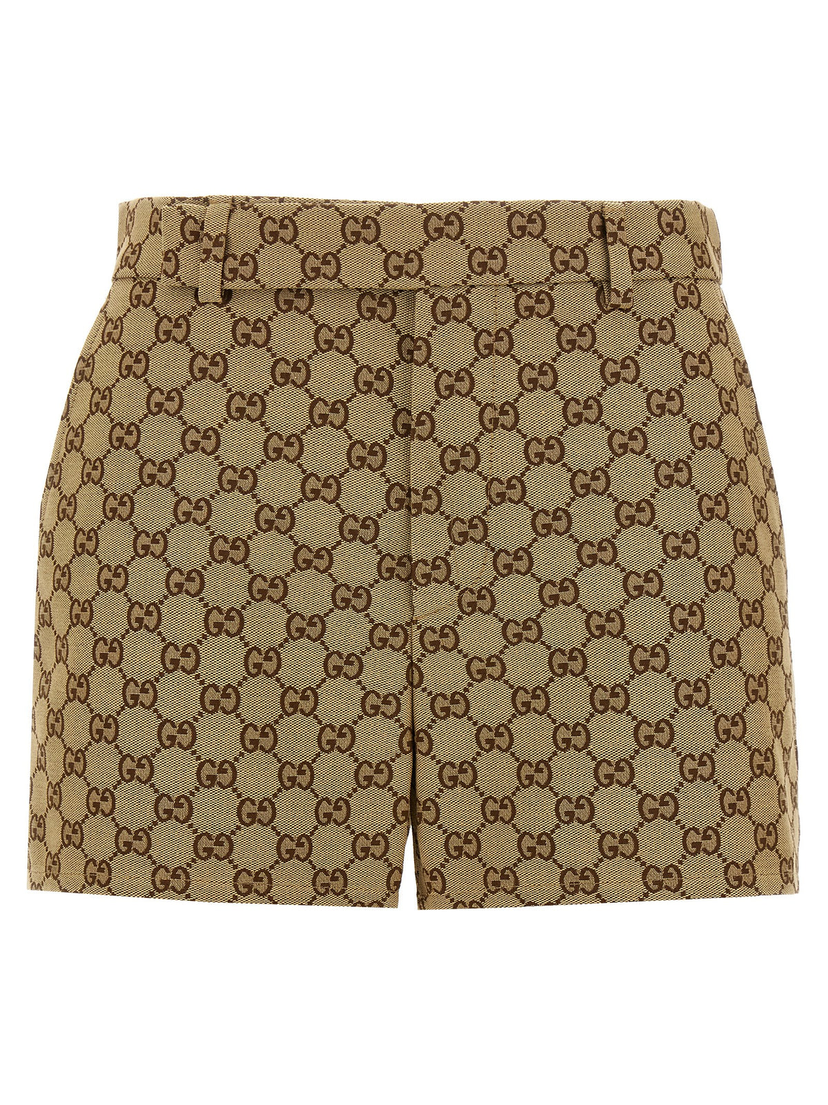 Gucci Beige Cotton Bermuda Shorts - Iconic Italian Style