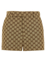Gucci Beige Cotton Bermuda Shorts - Iconic Italian Style