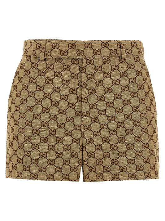 Gucci Beige Cotton Bermuda Shorts
