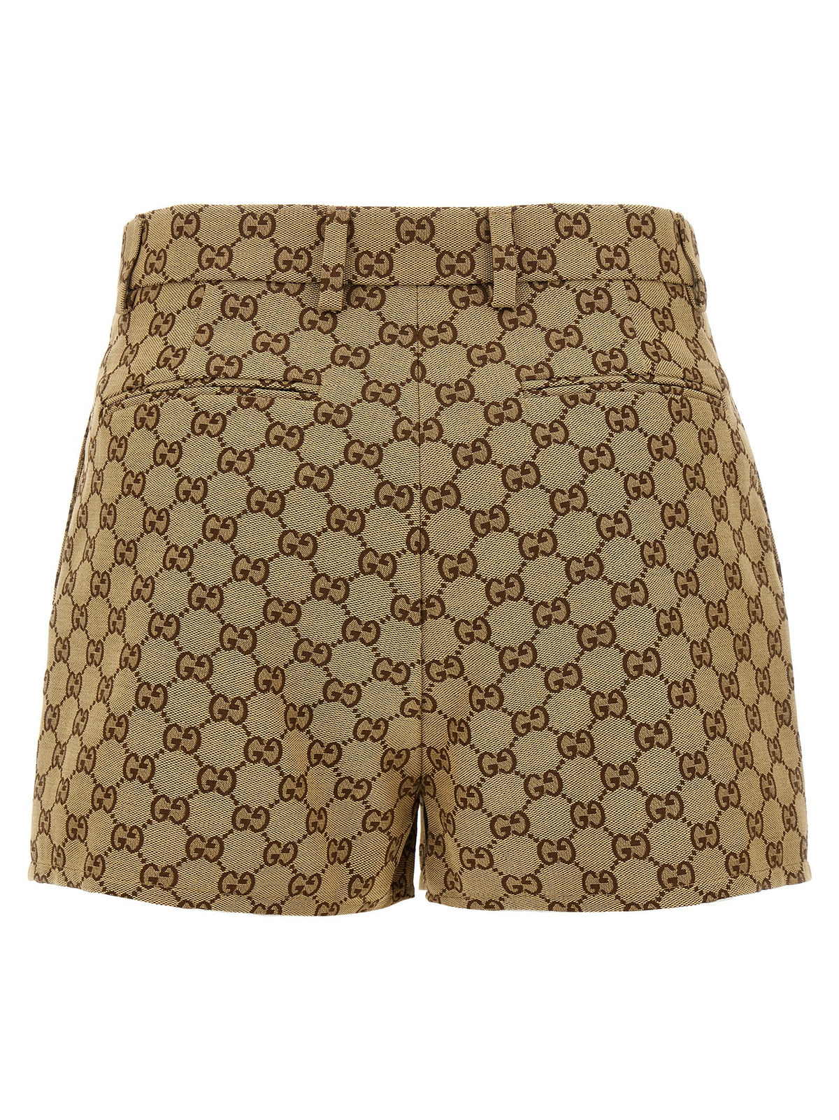 Gucci Beige Cotton Bermuda Shorts - Iconic Italian Style