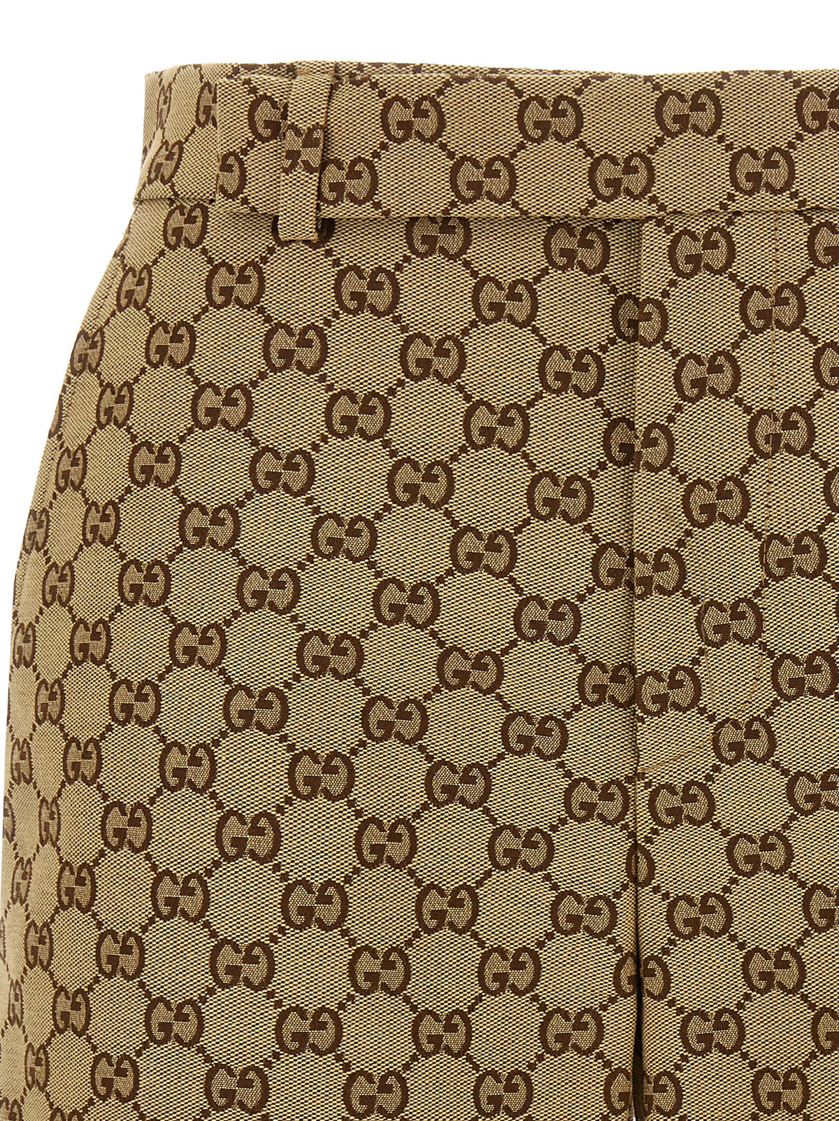 Gucci Beige Cotton Bermuda Shorts - Iconic Italian Style