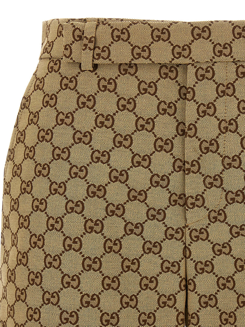 Gucci Beige Cotton Bermuda Shorts - Iconic Lido Line