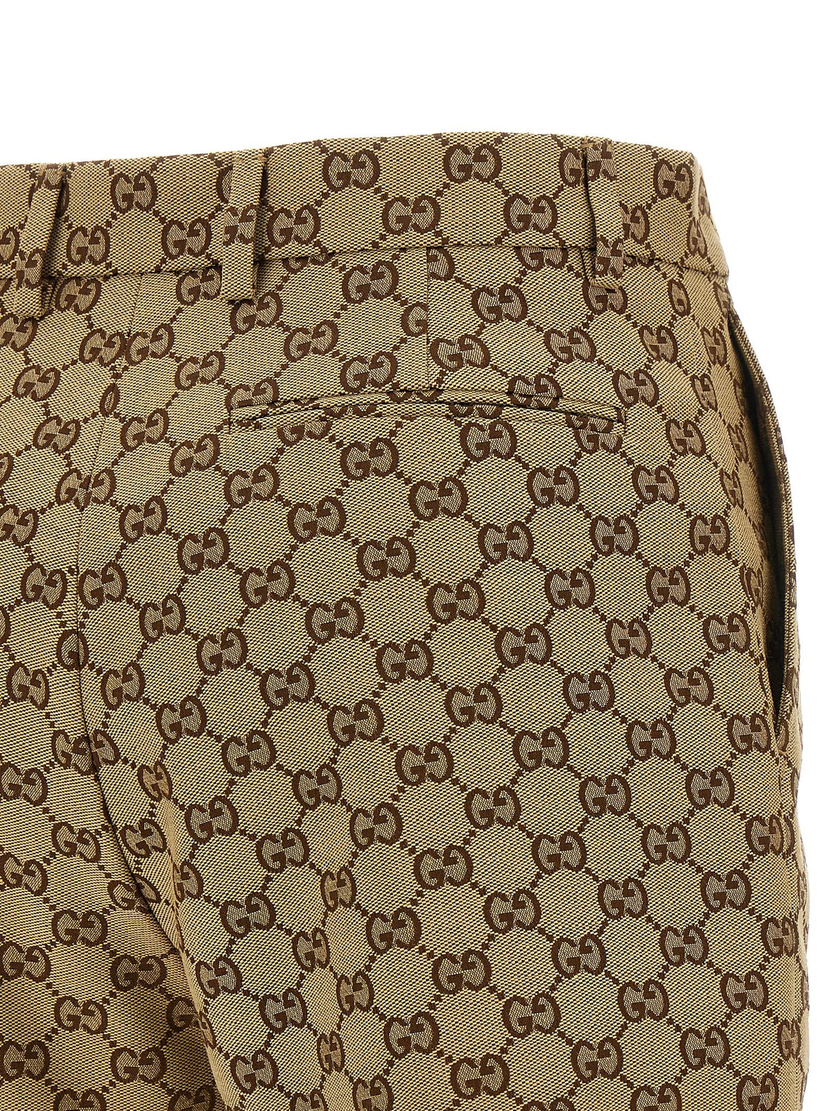 Gucci Beige Cotton Bermuda Shorts - Iconic Italian Style