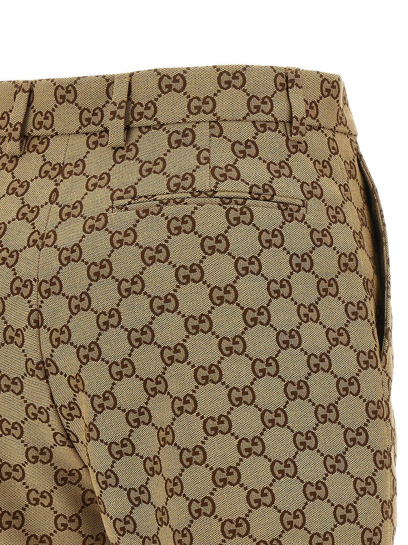 Gucci Beige Cotton Bermuda Shorts - Iconic Lido Line