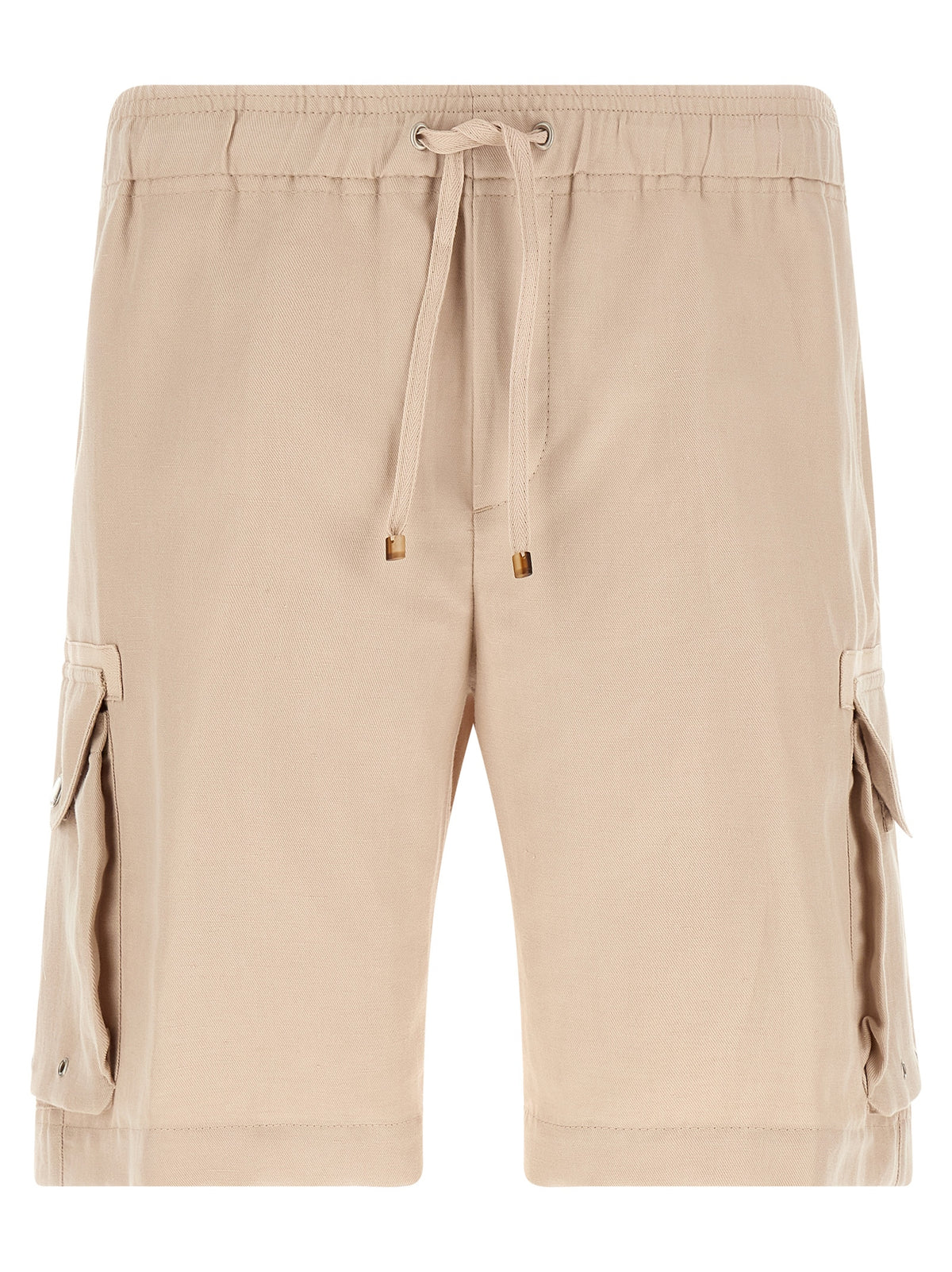 Short en lin bermuda beige Brunello Cucinelli