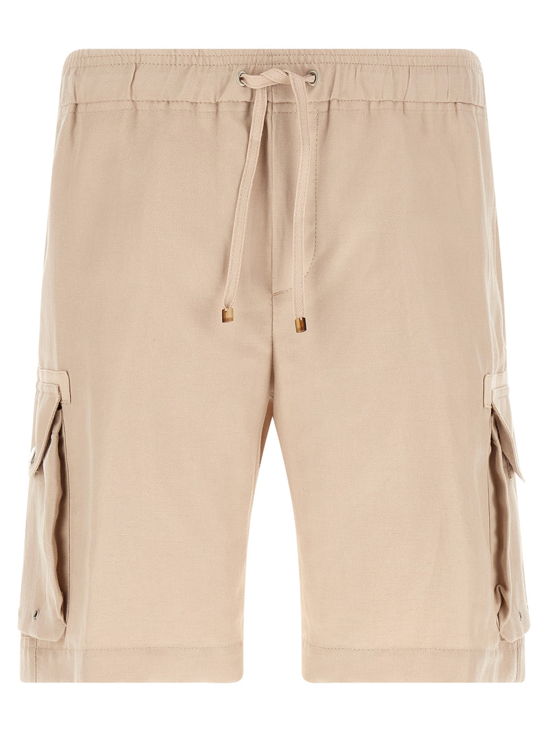 Brunello Cucinelli Beige Linen Bermuda Shorts