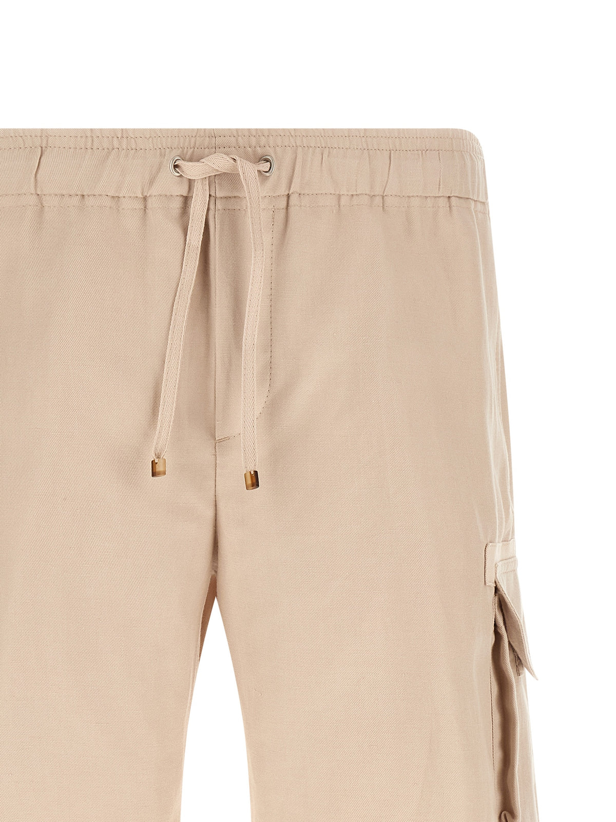 Short en lin bermuda beige Brunello Cucinelli