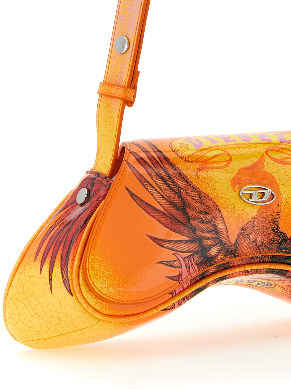 Sac bandoulière Diesel orange en polyéthylène