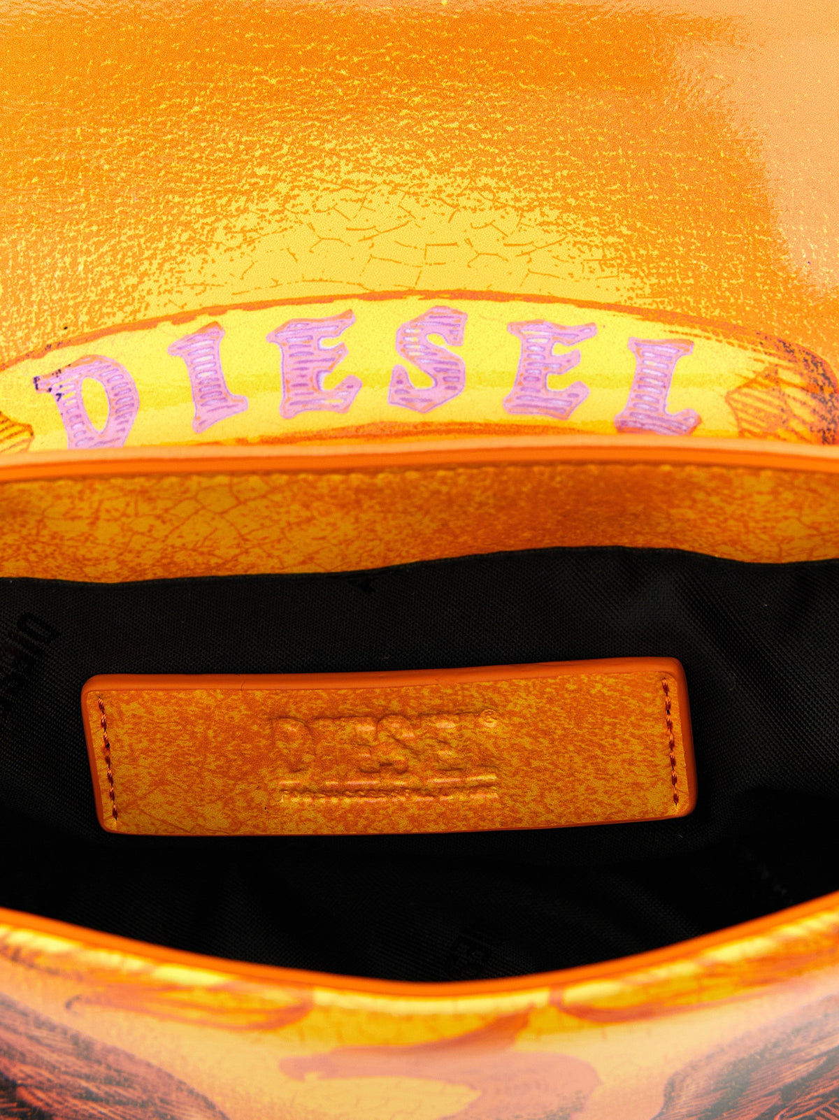 Sac bandoulière Diesel orange en polyéthylène