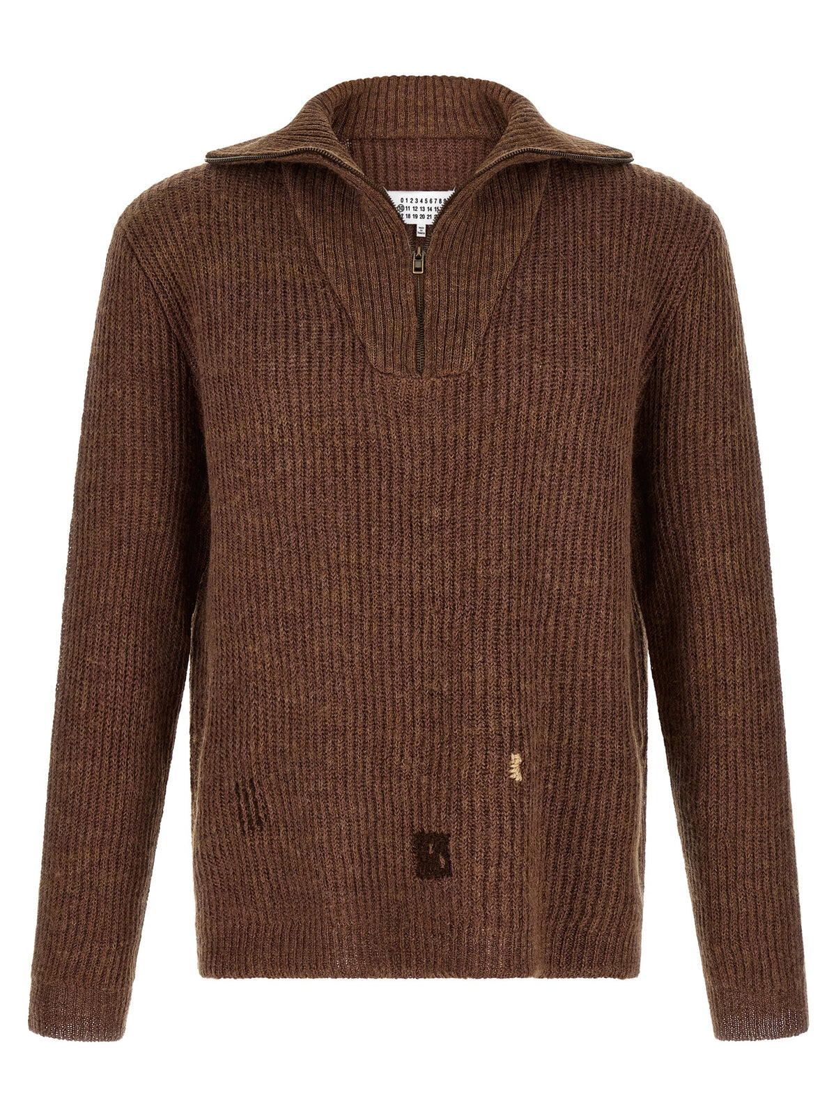 Gilet en lin marron Maison Margiela