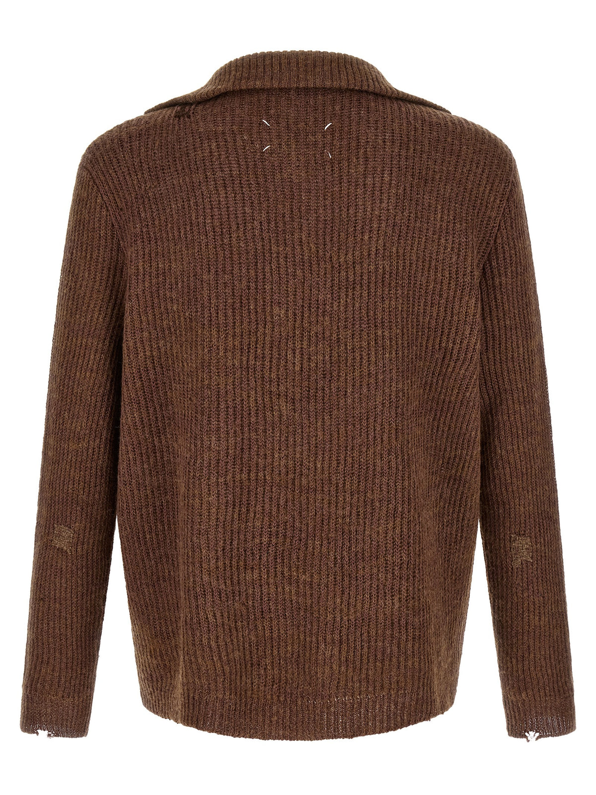 Gilet en lin marron Maison Margiela