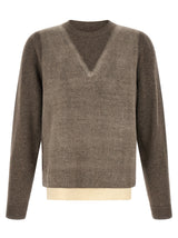 Cardigan Maison Margiela en laine vierge marron