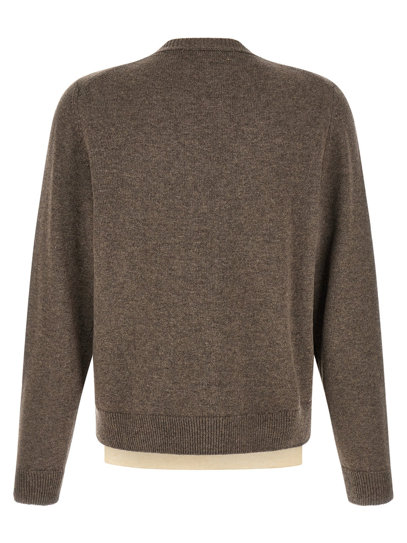 Cardigan Maison Margiela en laine vierge marron