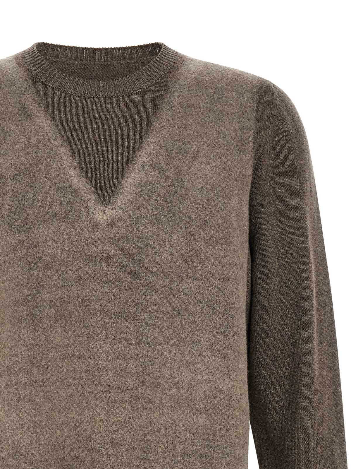 Cardigan Maison Margiela en laine vierge marron