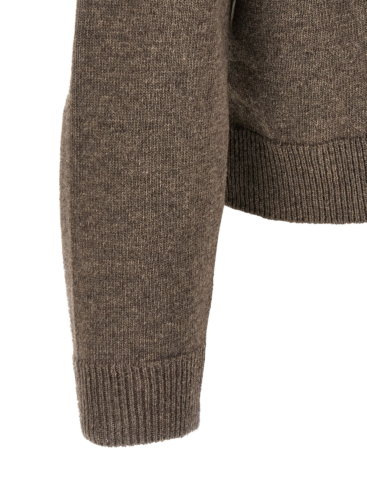 Cardigan Maison Margiela en laine vierge marron