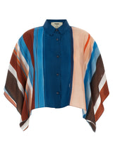 Chemisier Fendi en soie multicolore