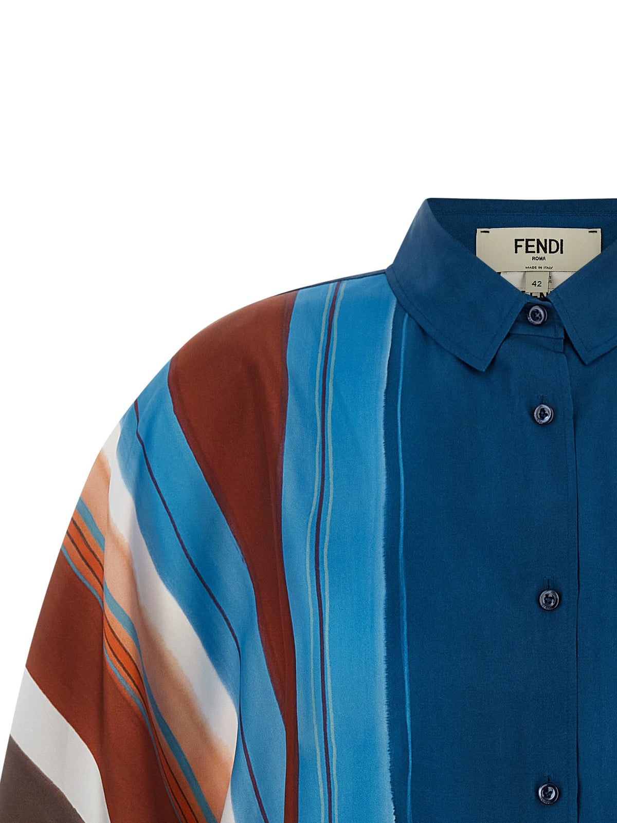 Chemisier Fendi en soie multicolore