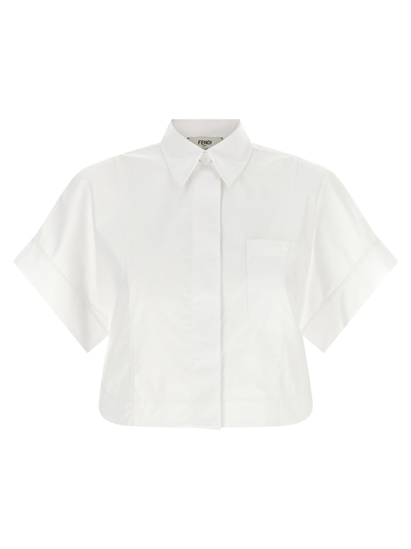 Fendi White Cotton Blouse - Contemporary Tailoring