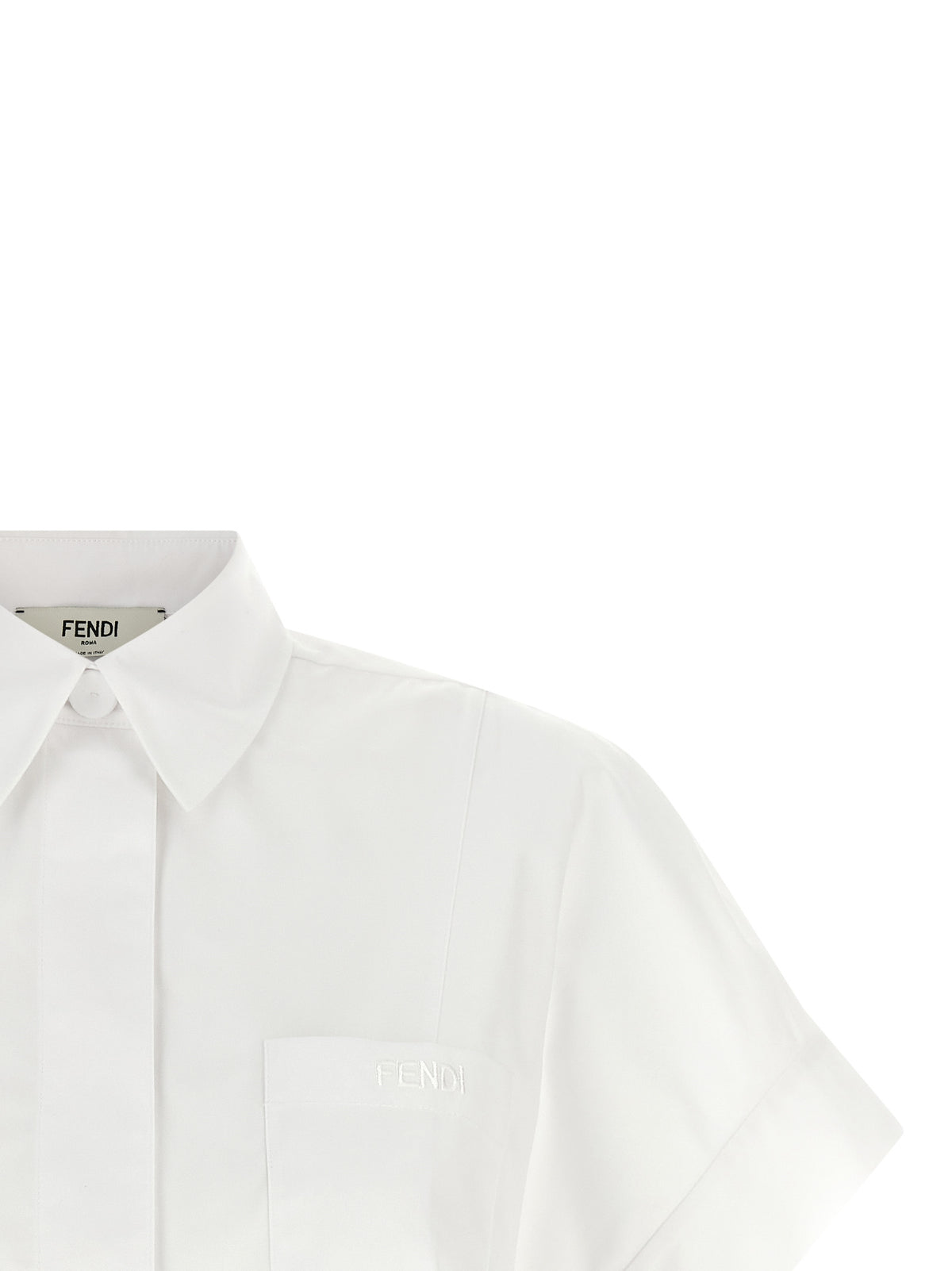 Chemisier Fendi en coton blanc
