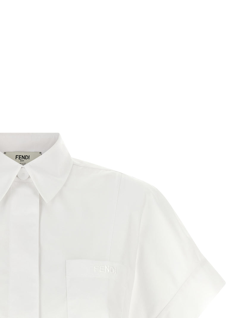 Fendi White Cotton Blouse - Contemporary Tailoring