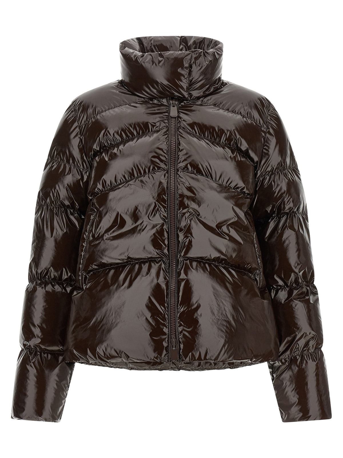PINKO Brown Polyamide Full-Length Jacket