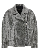 Bomber en polyester argenté PINKO