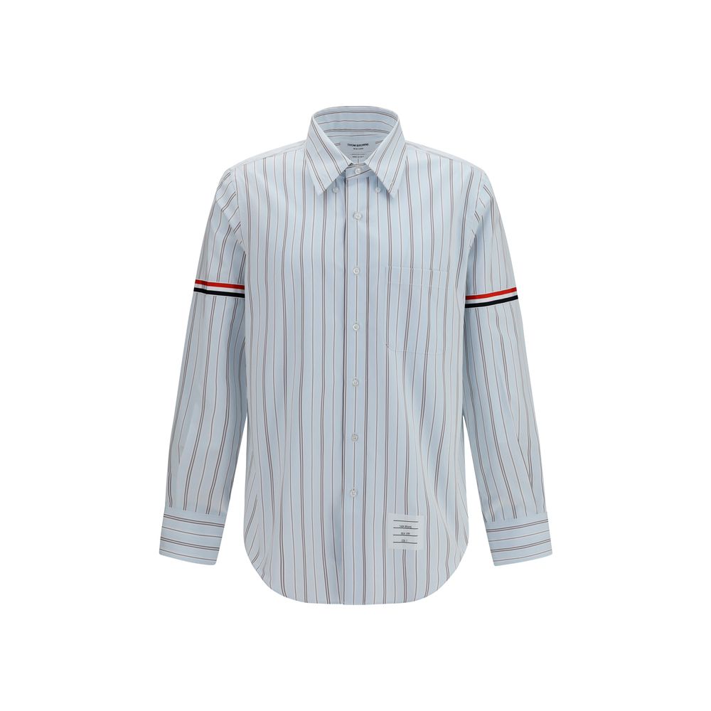 Thom Browne Blue Cotton Dress Shirt - Classic Elegance