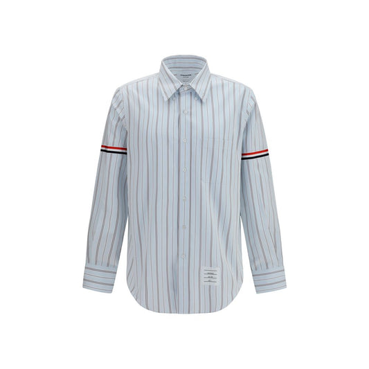 Thom Browne Blue Cotton Dress Shirt - Classic Elegance