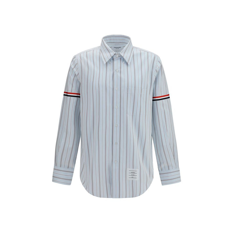 Thom Browne Blue Cotton Dress Shirt - Classic Elegance