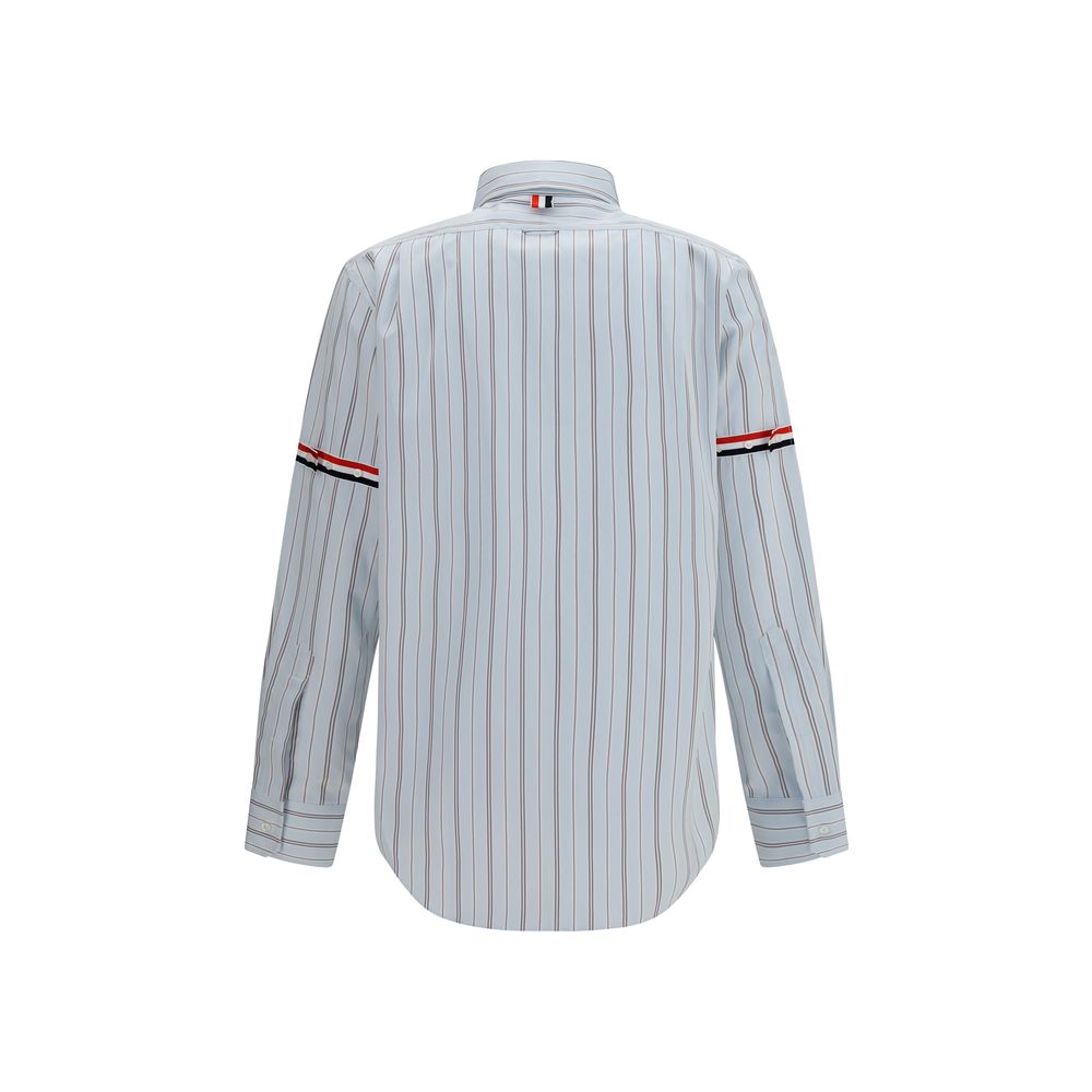 Thom Browne Blue Cotton Dress Shirt - Classic Elegance