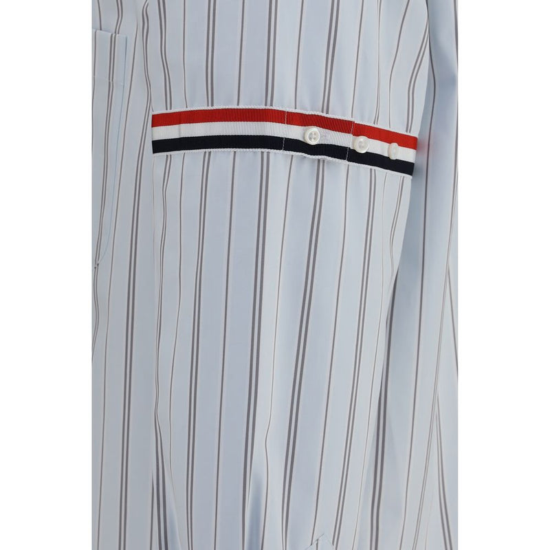 Thom Browne Blue Cotton Dress Shirt - Classic Elegance