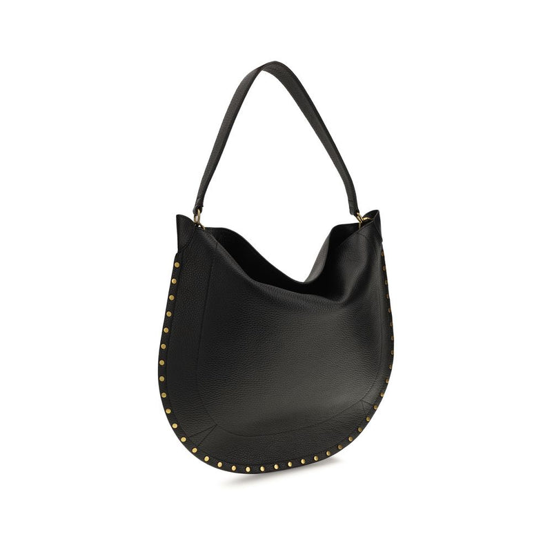 Isabel Marant Black Calf Leather Bos Taurus Shoulder Bag