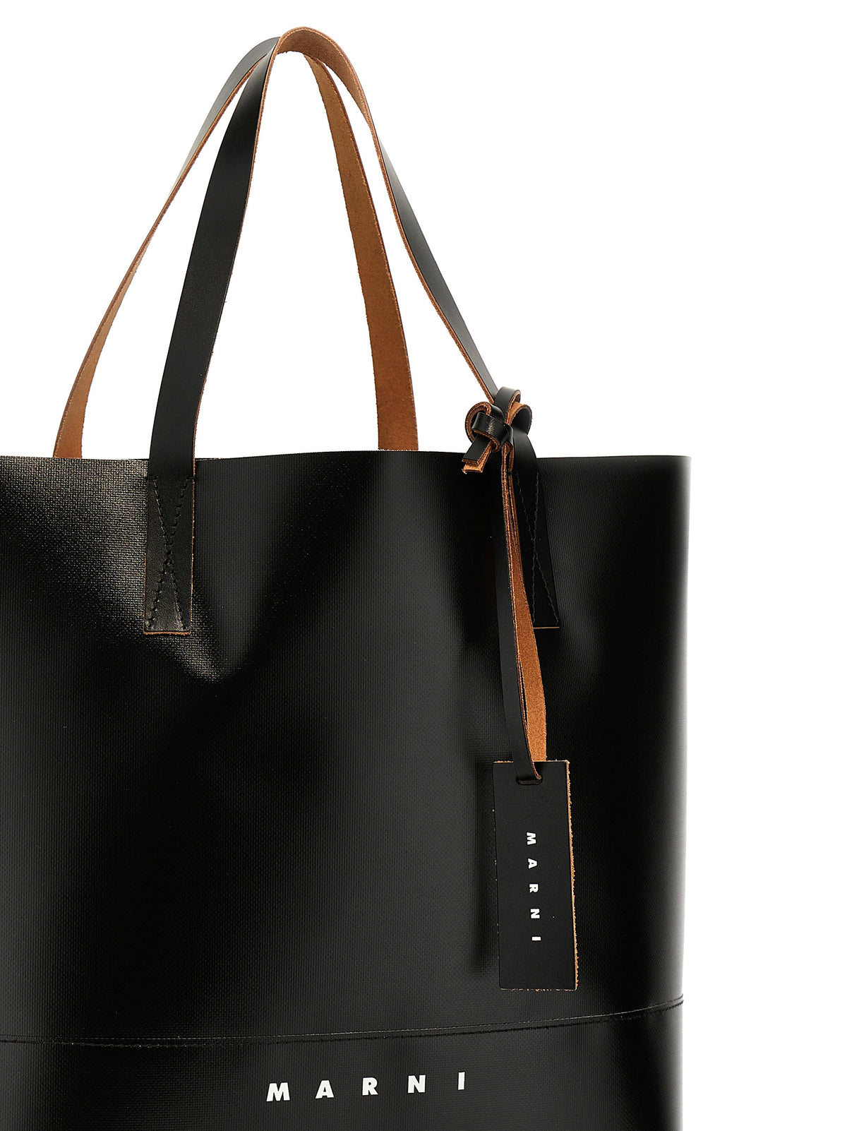Sac cabas Marni en polyéthylène noir